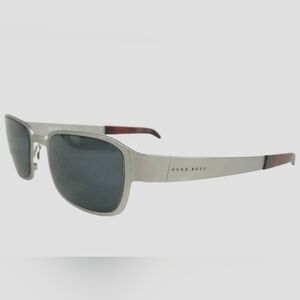 Vintage 90s Hugo Boss Sunglasses Men's Matte Grey/Silver Frames